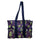 Utility Tote Bag with Zipper Top - Large Multipurpose Tote Organizer Bag - Cactus Purple
