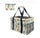 Large Utility Tote Bag - Oversized Collapsible Tote with Wire Frame - Includes 5x7 Bag with Hook - Cactus Beige