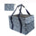 Large Utility Tote Bag - Oversized Collapsible Tote with Wire Frame - Includes 5x7 Bag with Hook - Geo Navy