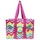Utility Tote Bag with Zipper Top - Large Multipurpose Tote Organizer Bag - Chevron Multi