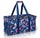 Extra Large Utility Tote Bag - Oversized Collapsible Pool Beach Canvas Basket - Butterfly Pink