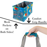 Extra Large Utility Tote Bag - Oversized Collapsible Pool Beach Canvas Basket - Camping