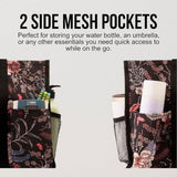 Utility Tote Bag with Zipper Top - Large Multipurpose Tote Organizer Bag - White Floral