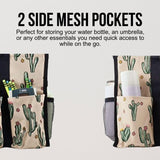 Utility Tote Bag with Zipper Top - Large Multipurpose Tote Organizer Bag - Cactus Beige