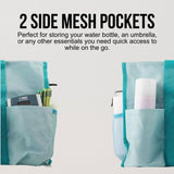 Utility Tote Bag with Zipper Top - Large Multipurpose Tote Organizer Bag - Light Blue