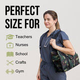 Utility Tote Bag with Zipper Top - Large Multipurpose Tote Organizer Bag - Camo