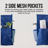 Utility Tote Bag with Zipper Top - Large Multipurpose Tote Organizer Bag - Blue
