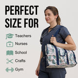 Utility Tote Bag with Zipper Top - Large Multipurpose Tote Organizer Bag - Cactus Beige