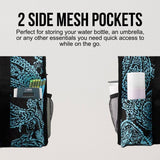 Utility Tote Bag with Zipper Top - Large Multipurpose Tote Organizer Bag - Paisley Blue