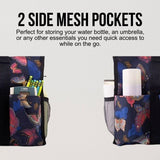 Utility Tote Bag with Zipper Top - Large Multipurpose Tote Organizer Bag - Butterfly Pink