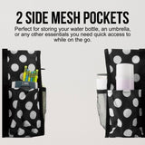 Utility Tote Bag with Zipper Top - Large Multipurpose Tote Organizer Bag - Polka Dot