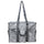 Utility Tote Bag with Zipper Top - Large Multipurpose Tote Organizer Bag - Geo Gray