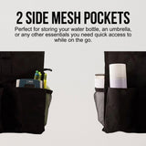 Utility Tote Bag with Zipper Top - Large Multipurpose Tote Organizer Bag - Black