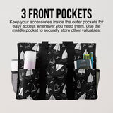 Utility Tote Bag with Zipper Top - Large Multipurpose Tote Organizer Bag - Sailboat