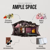 Utility Tote Bag with Zipper Top - Large Multipurpose Tote Organizer Bag - Sailboat