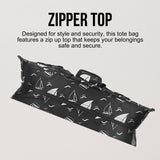 Utility Tote Bag with Zipper Top - Large Multipurpose Tote Organizer Bag - Sailboat