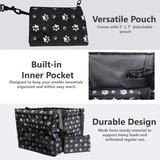 Large Utility Tote Bag - Oversized Collapsible Tote with Wire Frame - Includes 5x7 Bag with Hook - Dog Paw