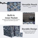 Large Utility Tote Bag - Oversized Collapsible Tote with Wire Frame - Includes 5x7 Bag with Hook - Navy Floral