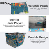 Large Utility Tote Bag - Oversized Collapsible Tote with Wire Frame - Includes 5x7 Bag with Hook - Camping