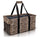 Extra Large Utility Tote Bag - Oversized Collapsible Pool Beach Canvas Basket - Leopard