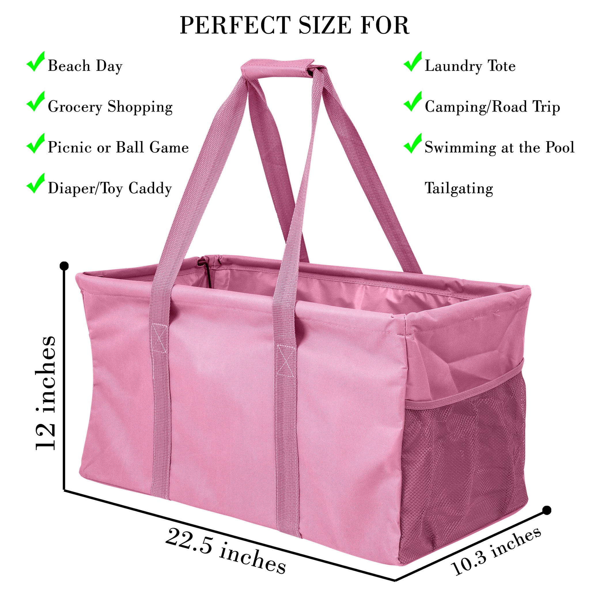 Lucazzi Extra Large Utility Tote Bag - Oversized Collapsible Reusable