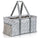 Extra Large Utility Tote Bag - Oversized Collapsible Pool Beach Canvas Basket - Geo Grey