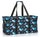 Extra Large Utility Tote Bag - Oversized Collapsible Pool Beach Canvas Basket - Whale