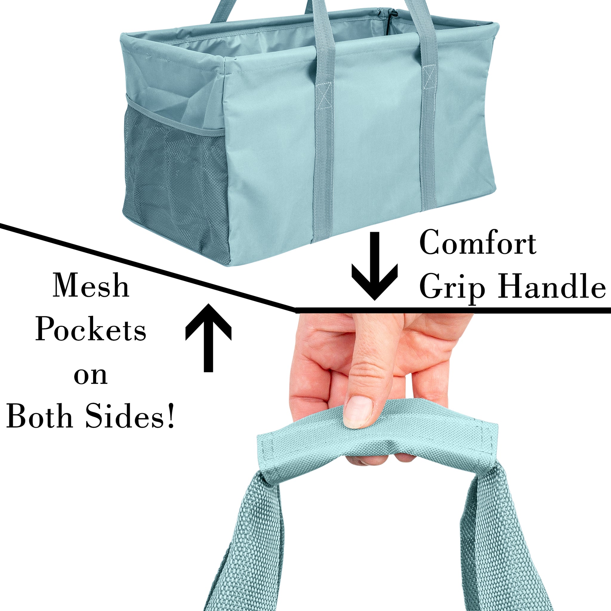 Amazon.com: Meaudiwes Grocery Tote Bag, Foldable Shoulder